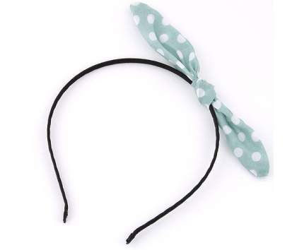 Fashion Jewelery Čelenka s modrou mašlí a puntíky - Čelenka s modrou mašlí a puntíky