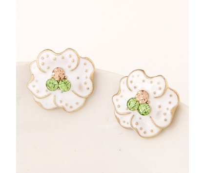 Fashion Jewelery Náušnice s barevnými kamínky - Náušnice s barevnými kamínky