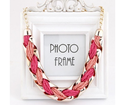 Fashion Jewelery Náhrdelník růžový - Náhrdelník - růžový