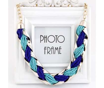 Fashion Jewelery Náhrdelník modrý - Náhrdelník - modrý