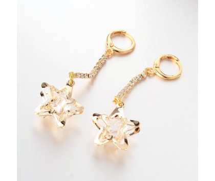 Fashion Jewelery Náušnice visací hvězdičky