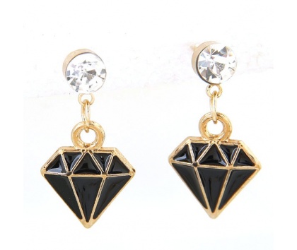 Fashion Jewelery Náušnice černý diamant