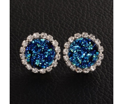 Fashion Jewelery Náušnice třpytivé modré