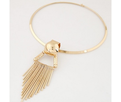 Fashion Jewelery Náhrdelník kovový zlatý