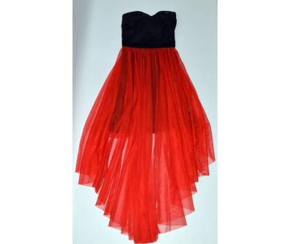 Tally Weijl Plesové šaty červeno-černé vel XXS