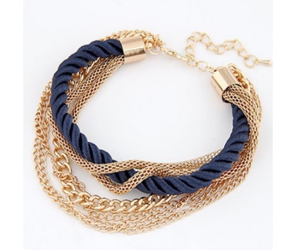 Fashion Jewelery Náramek modro-zlatý