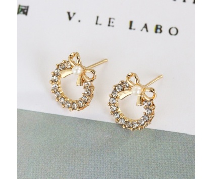 Fashion Jewelery Náušnice mašličky se zirkony