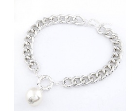 Náhrdelník stříbrný s perlou