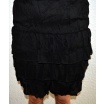 Černé letní šaty - detail sukýnky