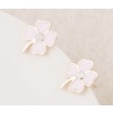 Fashion Jewelery Náušnice bílý čtyřlístek - Náušnice bílý čtyřlístek