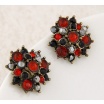 Fashion Jewelery Náušnice červeno-černé - Náušnice červeno-černé