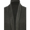Jemný svetr šedý - Jemný svetr-detail přední části
