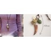 Fashion Jewelery Náhrdelník s dřevěnou ozdobou - Náhrdelník s dřevěnou ozdobou