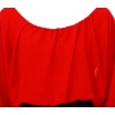 Šaty červeno-černé - Šaty-výstřih