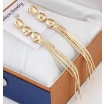 Fashion Jewelery Náušnice visací zlaté - Náušnice visací zlaté