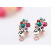 Fashion Jewelery Náušnice s barevnými kamínky a zirkony - Náušnice s barevnými kamínky a zirkony