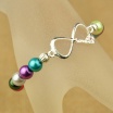 Fashion Jewelery Perlový náramek barevný s mašličkou