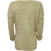 Pletený svetr krémový - Záda