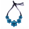 Fashion Jewelery Náhrdelník modrý na zavazování
