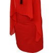 Šaty červené + řetízek - Detail