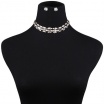 Fashion Jewelery Sada náhrdelník + náušnice stříbrná