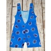 Dívčí plavky nohavičkové modré s mořskými plody - Zadní strana plavek